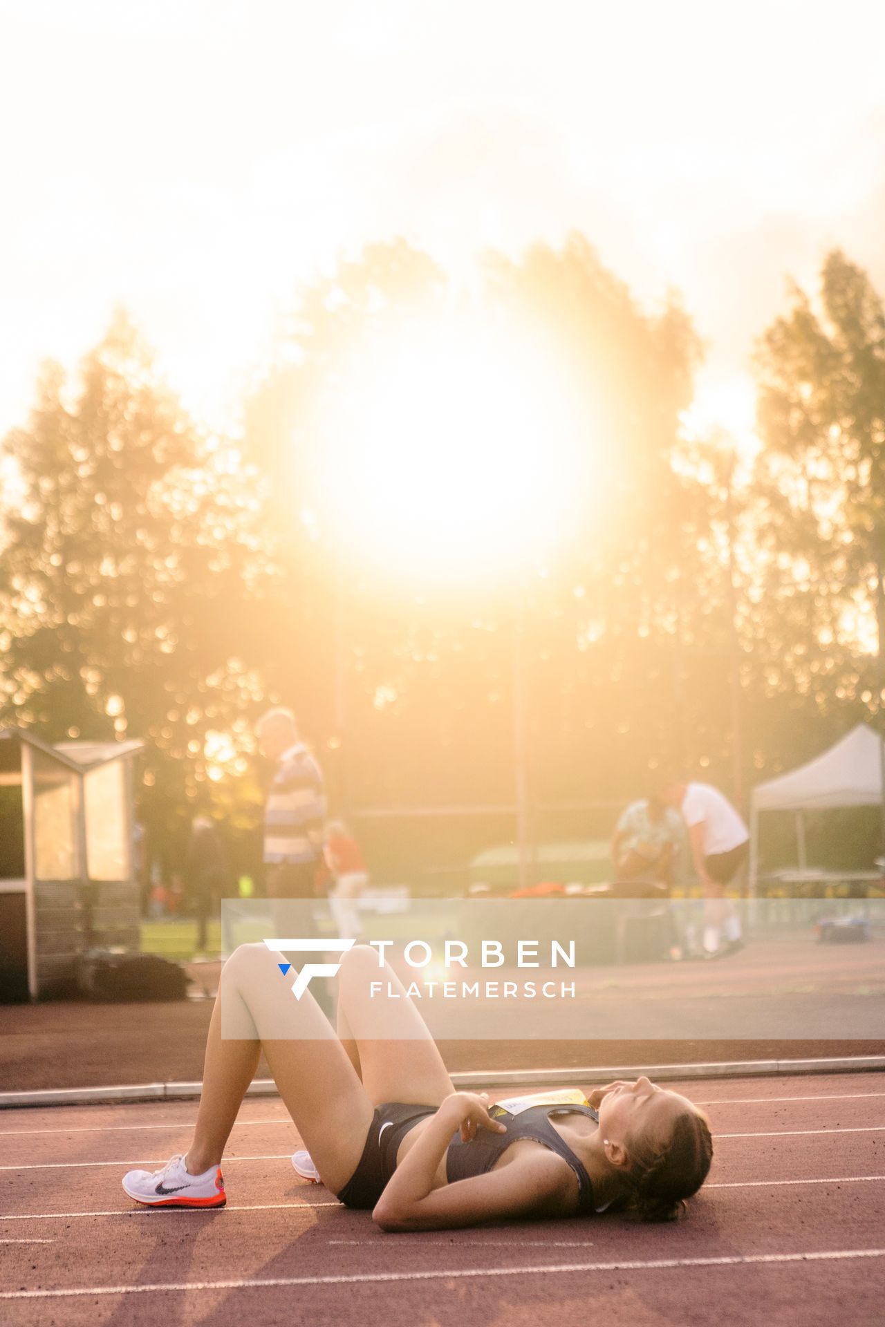 Carolin Hinrichs (VfL Loeningen) ueber 3000m Hindernis  am 28.05.2022 waehrend der World Athletics Continental Tour IFAM Oordegem in Oordegem